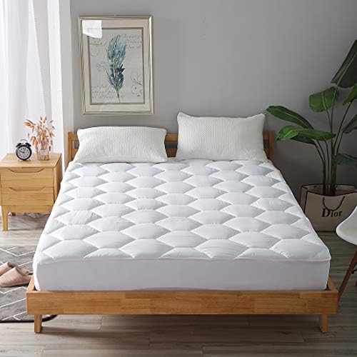Favorland Queen Mattress Pad Deep Pocket Ultra Soft Quilted Cover