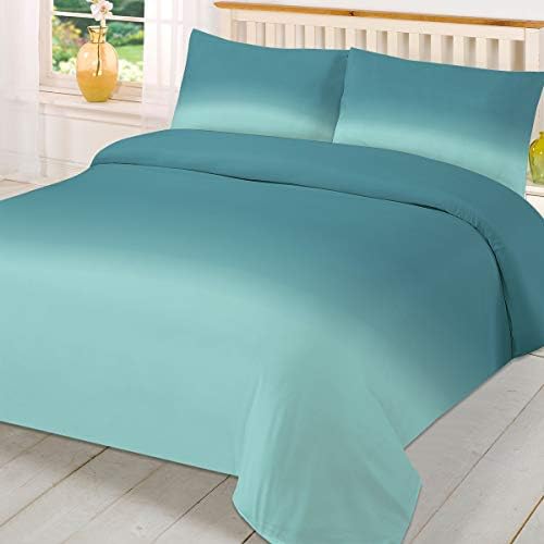 LooPoP 3PC Comforter Sets Ombre Teal Green
