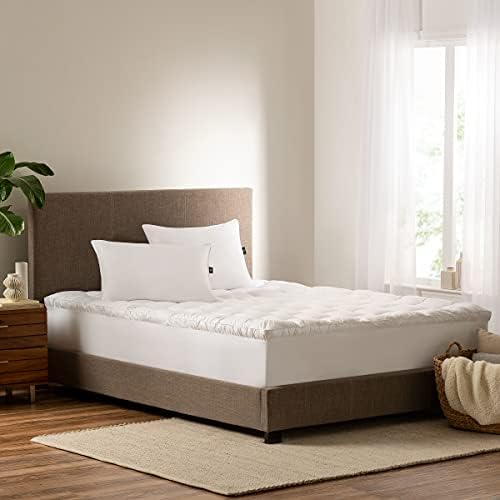 Serta Down Illusion 2 Inch Pillowtop Mattress Topper White