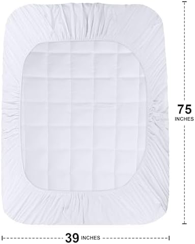Utopia Bedding Twin Mattress Pad with Pillow Topper