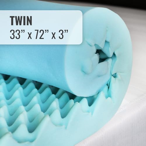 DMI 3-Inch Foam Mattress Topper Twin Size