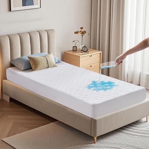 BEDLORE Waterproof Mattress Protector Twin Size with Deep Pocket