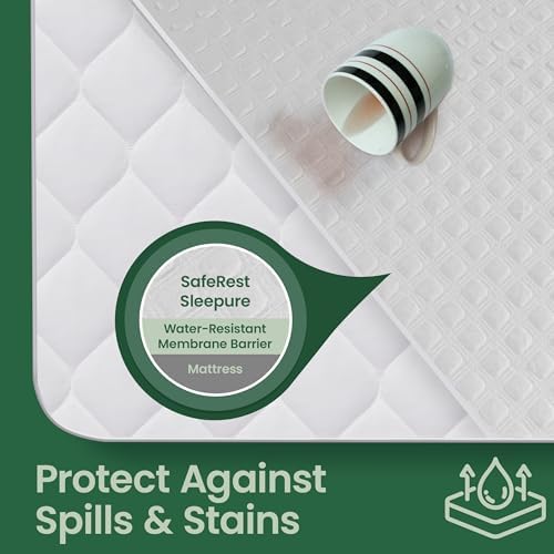 SafeRest Sleepure Waterproof Mattress Protector Full Size 1