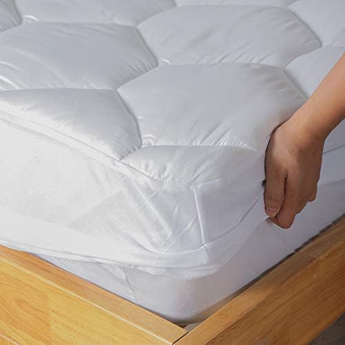 Favorland Queen Mattress Pad Deep Pocket Ultra Soft Quilted Cover