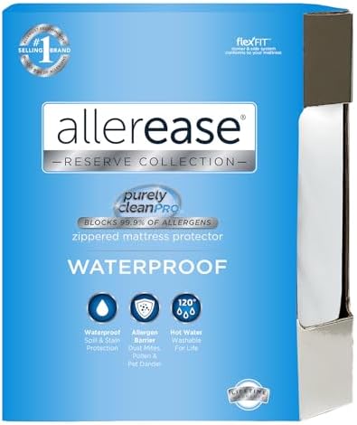 Aller-Ease Waterproof Mattress Protector Twin Size White