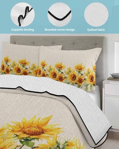 TocaHome Summer Quilt Twin XL 68x98 Inch Set
