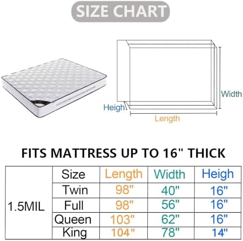 SANEMBER Queen Mattress Bag for Moving Storage and Protection