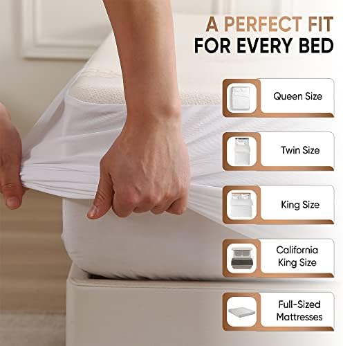 Mattshield Original Waterproof Organic Mattress Protector Queen Size