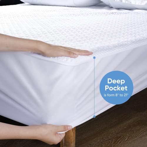 Hanherry Waterproof Mattress Protector Queen Size