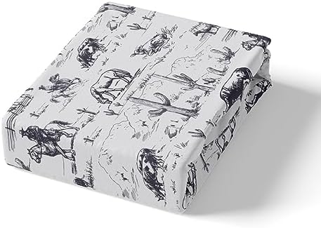 Feelyou Western Bed Sheet Set Full Size Vibrant Design