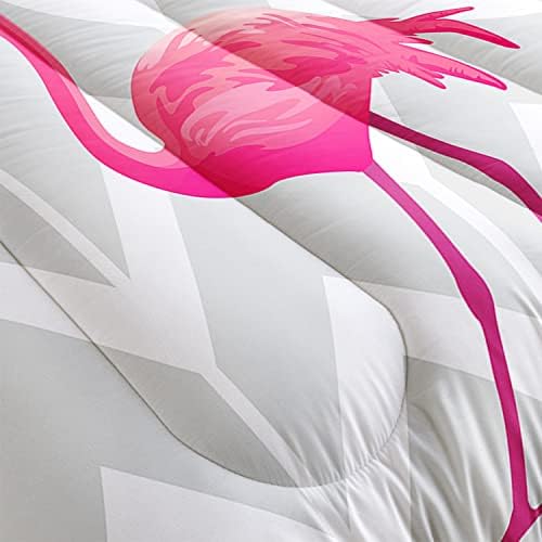 Flamingo Comforter Set for Kids and Adults Full Size