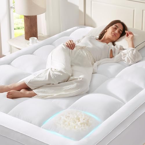 Anluoer Queen Mattress Topper with Memory Foam and Down Alternative