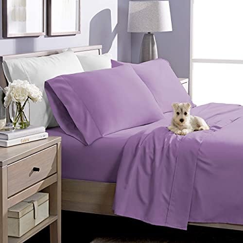 Bare Home Twin XL Sheet Set with Comforter - Lavender
