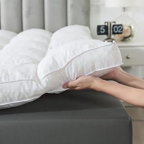 WhatsBedding 3 Inch Memory Foam Mattress Topper King Size