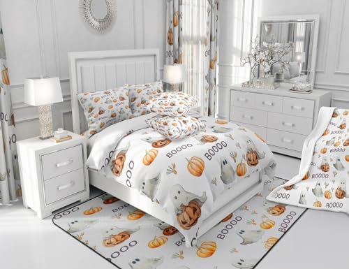 Manfei Halloween Kids Duvet Cover Set Twin Size 1