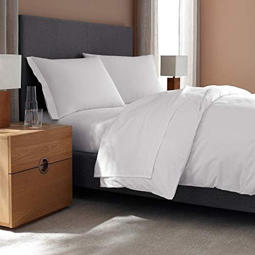 H by Frette Percale King Bed Bundle - All White Luxury Set