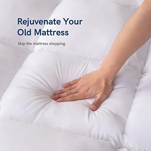 ELEMUSE Cooling Twin XL Mattress Topper for College Dorm
