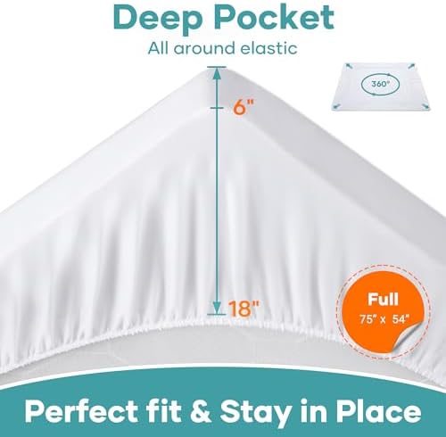 OhGeni Waterproof Mattress Protector Full Size 6-18
