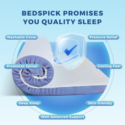 BedsPick 3 Inch Cool Gel Mattress Topper Twin XL
