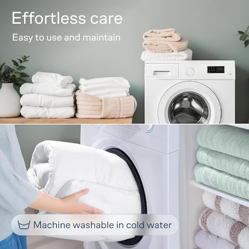 Cloud-Like Full Mattress Topper - 100 Cotton for Back Pain Relief