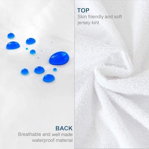 Moonsea Queen Mattress Protector 60x80 Waterproof Zippered Encasement