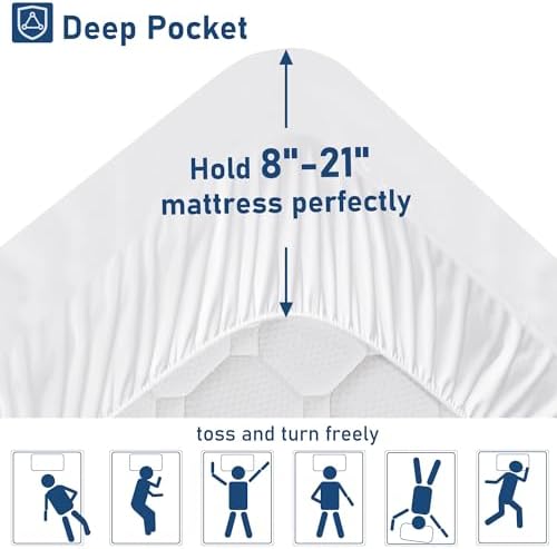 BedLuxury Queen Mattress Topper Extra Thick Pillowtop