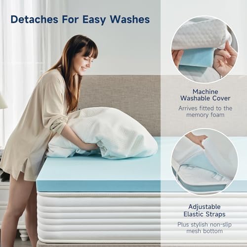Z-hom 3 Inch Cooling Gel Mattress Topper