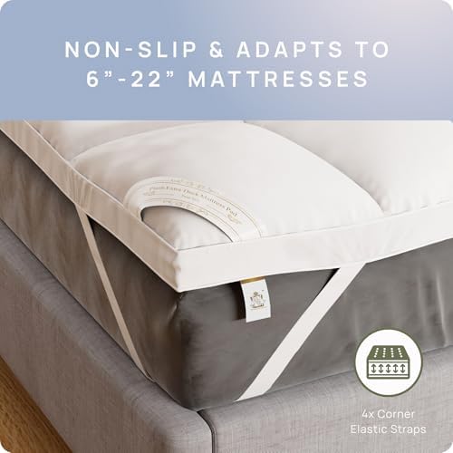 Extra Thick Mattress Topper King - Back Pain Relief Cloud-Like Comfort