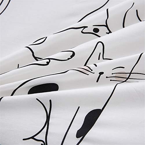 Cats Duvet Cover Set Queen 100 Cotton Reversible