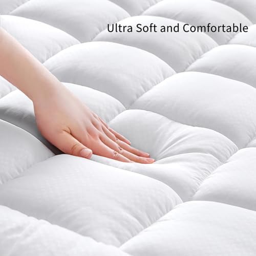 GERHOME Queen Mattress Pad Cover with Deep Pocket and Quilting