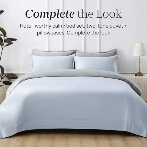 Mile To Midnight Duvet Cover Set 90 x 90 Reversible Tencel