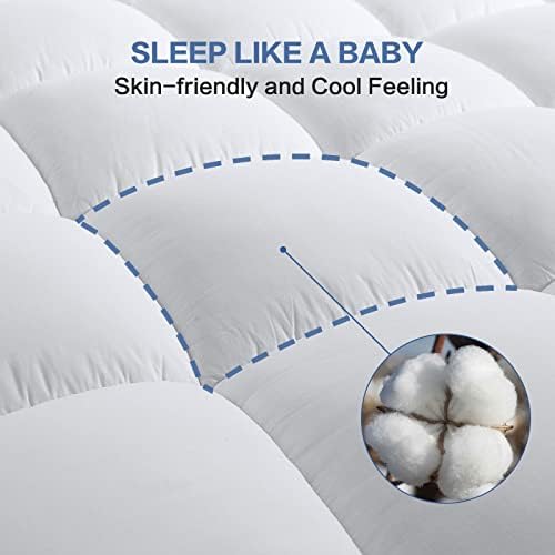 COHOME Queen Mattress Toppers Cooling Pad 400TC Cotton