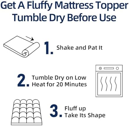 CHOPINMOON Mattress Topper Twin for Back Pain