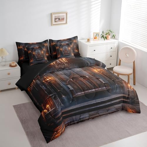 Erosebridal Medieval 7 Pcs Comforter Set Queen