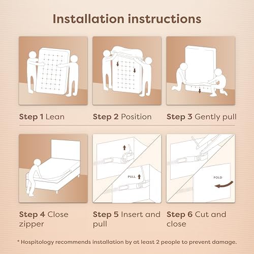 Hospitology Mattress Encasement Queen Size Waterproof Stretchable