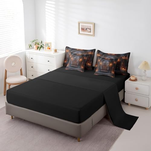 Erosebridal Medieval 7 Pcs Comforter Set Queen