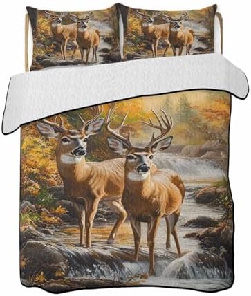 TocaHome Summer Quilt Twin XL 68x98 Inch Set with 2 Pillowcases