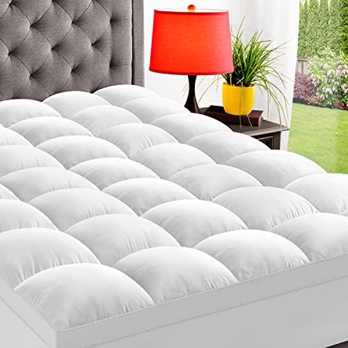 ELEMUSE Mattress Topper for Back Pain Relief and Extra Comfort