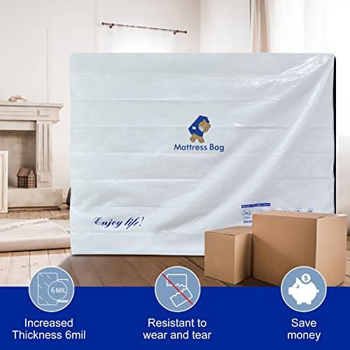 Excibubblebearbb Mattress Encasement Queen Size 6 Mil Waterproof