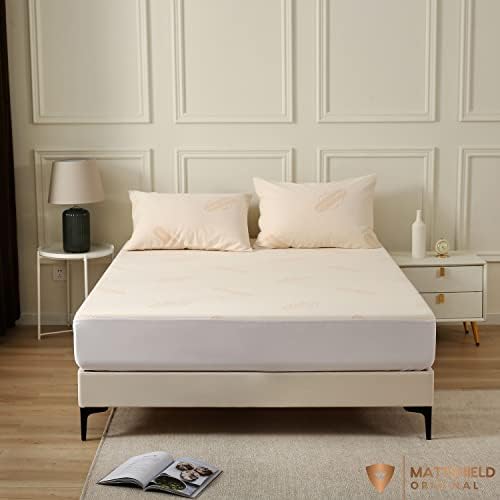 Mattshield Original Waterproof Organic Mattress Protector Queen Size