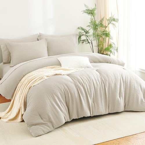 CozyLux Twin XL Seersucker Comforter Set 1