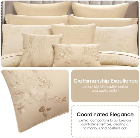 Stratford Park 13-Piece Gold Comforter Set - California King