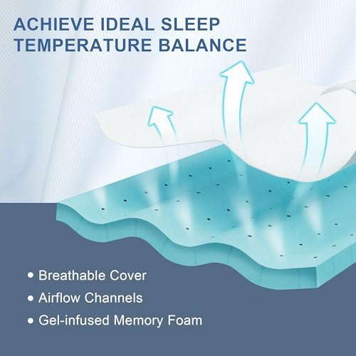 3 Inch Memory Foam Mattress Topper Full Size