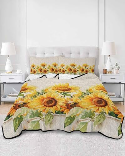 TocaHome Summer Quilt Twin XL 68x98 Inch Set