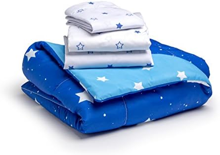 Delta Children 4 Piece Toddler Bedding Set Blue Stars