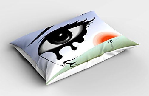 Ambesonne Eye Pillow Sham - 26x20 Multicolor Art Print