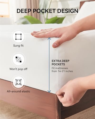 Kmall King Size Waterproof Mattress Protector with Cooling Breathable Design
