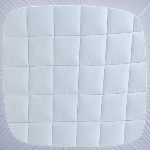 WhatsBedding Waterproof Queen Mattress Pad with Pillow Top