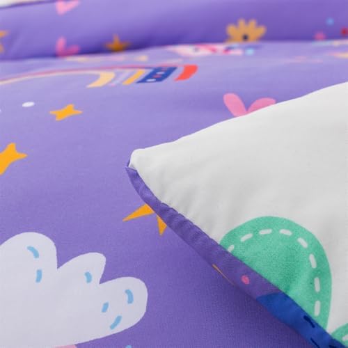 Holawakaka Boho Rainbow Comforter Set with Sheets 1