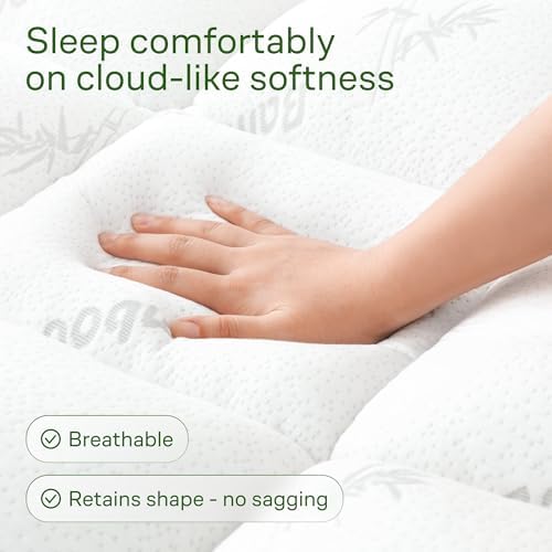 Niagara Viscose Bamboo Mattress Topper - Cooling Comfortable for Back Pain Relief